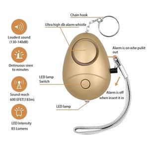 Allarme personale con luce stroboscopica per donne e bambini portachiavi di sicurezza - Product Image 4