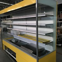 Réfrigérateur commercial à plusieurs étages avec rideau d'air DASHANG pour supermarché