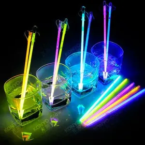 Pailles à boire LED personnalisées en gros, pailles néon qui brillent dans le noir pour les boissons - Product Image 6