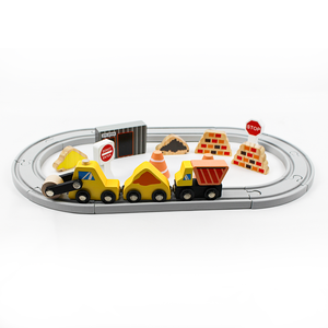 ANNA BECK Système de rails de <span class=keywords><strong>train</strong></span> en bois DIY, ensemble de jeu à emboîter en bois de pin <span class=keywords><strong>et</strong></span> Schima, jouet durable en MDF pour garçons <span class=keywords><strong>et</strong></span> filles de 2 à 7 ans, sécurité routière - Product Image 2