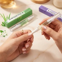 Stylo à Huile pour Cuticules avec Huile de Jojoba et Vitamines, Traitement Nourrissant et Réparateur pour la Croissance et le Renforcement des Ongles Secs et Abîmés, Manucure OEM