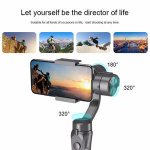 Yiscaxia S5B portable 3 axes cardan support pour téléphone Anti secousse stabilisateur d'enregistrement vidéo pour Xiaomi <span class=keywords><strong>iPhone</strong></span> téléphone portable Smartphone - Product Image 4