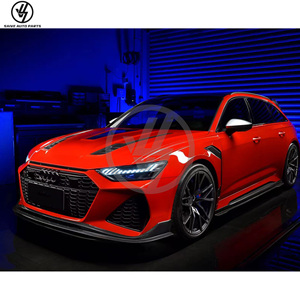 Lèvre avant en fibre de carbone de haute qualité style BKSS pour Audi RS6 C8 2019 à 2022 - Product Image 6