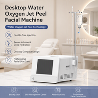Appareil de soin du visage à jet d'eau et d'oxygène pour le bureau, nettoyage en profondeur des pores, élimination des points noirs et des peaux mortes, lissage des ridules, appareil anti-acné