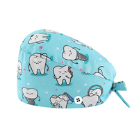 Topi Bedah Ruang Operasi 100% Katun Baru, Bernapas, Menyerap Keringat, Unisex, Dapat Dikustomisasi Gambar untuk Rumah Sakit dan Spa