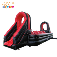 WINSUN Nuevo Diseño de Juegos Inflables para Niños al Aire Libre, Castillo Inflable Resistente al Agua y al Fuego, Libre de Plomo, con Capacidad para 200 kg