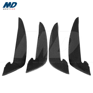 Ailerons de pare-chocs avant en fibre de carbone de style Bkss pour <span class=keywords><strong>Audi</strong></span> <span class=keywords><strong>RS4</strong></span> B9 2017-2019 - Product Image 2