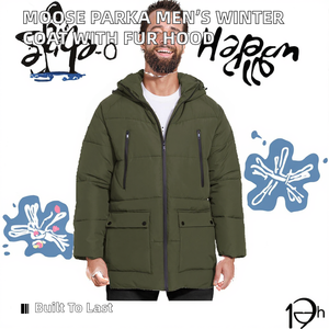Parka longue en toile de luxe pour <span class=keywords><strong>homme</strong></span>, avec capuche, faible MOQ, vente en gros, pour l'hiver - Product Image 2