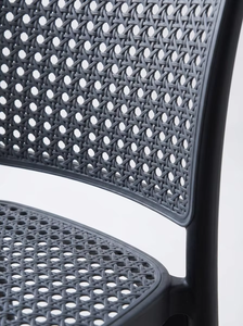 Sillas Apilables de Ratán Plástico para Exteriores, Modernas, con Respaldo de PP, para Restaurante, Cafetería, Apartamento - Product Image 6