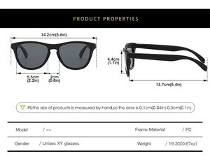 <span class=keywords><strong>Gafas</strong></span> de Sol Personalizadas Unisex con Lentes de PC UV400, Montura Completa, Cómodas y Duraderas, para Bodas, Festivales, Promociones y Eventos - Product Image 2