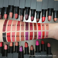 Rouge à lèvres crémeux noir longue tenue, waterproof, anti-transfert, fini mat, nude, brun, rouge rosé, luxe, sans cruauté, avec logo personnalisé OEM