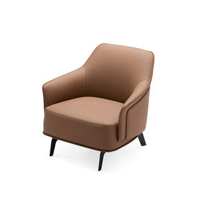 Nouvelle Arrivée - <span class=keywords><strong>Fauteuil</strong></span> de Loisirs Nordique Fait Main en <span class=keywords><strong>Cuir</strong></span> <span class=keywords><strong>Marron</strong></span> Moderne pour Salon, Appartement, Chambre, Hôtel, Villa - Product Image 6