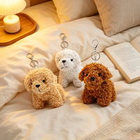 Mini Peluches Mignonnes en Coton en Gros, Porte-clés Animaux Variés pour Fêtes avec Doublure en Maille