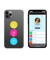 Бесплатный образец 14443A 13,56 mhz Nfc тег перезаписываемая клейкая наклейка RFID N tag213 /215/216 Rfid Nfc этикетка наклейка