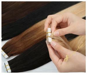 Factory Price Raw Hair Tape in Remy Cuticle Aligned Russian Brazilian Hair Extensions in Various Colors <b>Tangle</b> Free Tape Hair - Product Image 5