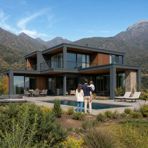 <span class=keywords><strong>Casa</strong></span> Moderna de Estructura de Acero Ligero, Villa en Chile, Segura para Terremotos, Fachada de Piedra Premium, de 1 a 3 Pisos, <span class=keywords><strong>Casa</strong></span> Prefabricada de Alta Gama, Eficiente Energéticamente - Product Image 4