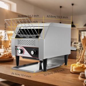 Four à pain en acier inoxydable certifié CE ETL, modèle TT-300, four électrique, meilleur équipement de boulangerie pour <span class=keywords><strong>la</strong></span> cuisine, 2200W, usage commercial - Product Image 3