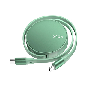 สายชาร์จเร็ว PD 240W แบบอลูมิเนียมชนิด <span class=keywords><strong>C</strong></span> แบบพับเก็บได้รองรับ <span class=keywords><strong>iPhone</strong></span> 15 16แบบพกพา Type <span class=keywords><strong>C</strong></span> เป็นสายชาร์จ USB Type <span class=keywords><strong>C</strong></span> - Product Image 2