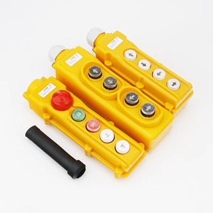 Cob 61 Waterproof Push <b>Button</b> Switch Ip65 Plastic Crane Control Handle For Electric Hoist Operation - Product Image 1
