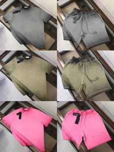 T-shirt vintage à épaules tombantes avec logo personnalisé en gros surdimensionné délavé à l'acide 280G Rose rouge - Product Image 4