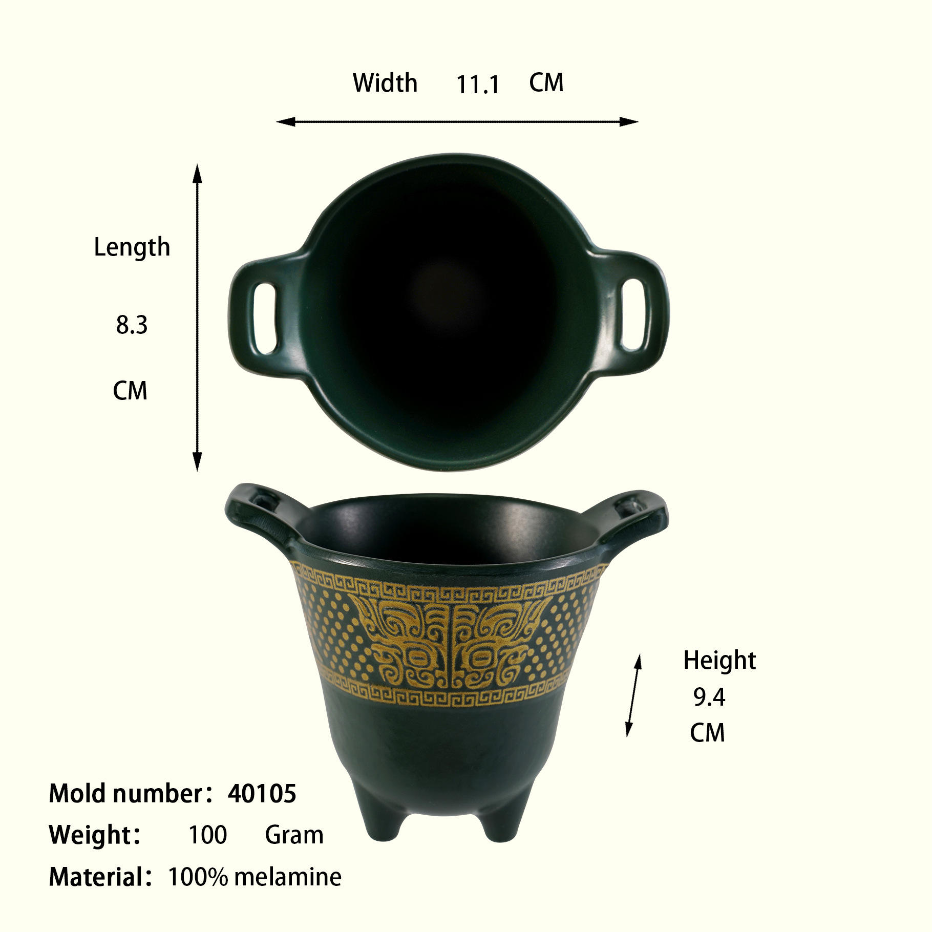 3.3 "relief double ear cup