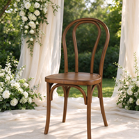 Chaises en résine plastique châtain empilables de 800 lb pour banquets, réceptions, événements et mariages – Vente en gros
