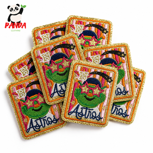Parche Bordado Personalizado Estilo Mascota <span class=keywords><strong>de</strong></span> Equipo <span class=keywords><strong>Astros</strong></span>, Aplique Termoadhesivo o Cosido para Chaquetas, <span class=keywords><strong>Gorras</strong></span> y Bolsos - Product Image 2