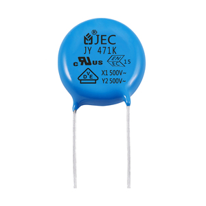 Componentes Electrónicos de Seguridad JEC Factory Outlet, Condensador Cerámico AC Y2 500V <span class=keywords><strong>151</strong></span>, Y5P-Y2-151K/500V, Tolerancia del 10%, Alta Corriente - Product Image 2