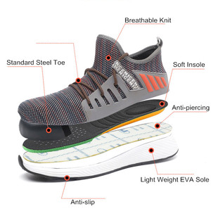 <span class=keywords><strong>Scarpe</strong></span> da lavoro da uomo industriali di alta qualità Anti-fracassatura in acciaio traspirante punta <span class=keywords><strong>scarpe</strong></span> di sicurezza <span class=keywords><strong>sportive</strong></span> <span class=keywords><strong>leggere</strong></span> - Product Image 4