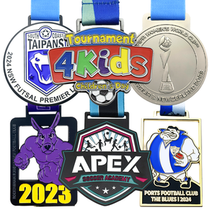 Medalla personalizada de fútbol <span class=keywords><strong>1</strong></span> y 2 1er lugar Mini Uae American Iron Football Metal Crafts Sports Medallas y trofeos personalizados Medallas - Product Image 2