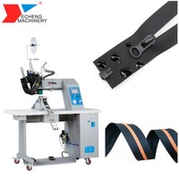 Machine à fabriquer des fermetures éclair en nylon imperméable à haute vitesse certifiée CE Yecheng YC-2001 125m/min avec cœur PLC