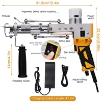 Nouvelle conception améliorée, machine à tufter 2 en 1, pistolet à tufter pour tapis et moquettes, outils de tufting, outil de broderie artisanale