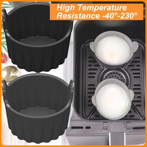 Molde de silicona antiadherente para huevos pochés, para freidora de aire, horno y <span class=keywords><strong>microondas</strong></span> - Product Image 3