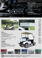 HDK EVOLUTION Tout Nouveau Véhicule Utilitaire Électrique Économique, Buggy, Chariot de Golf, Mini Camion avec Caisse de Transport 48V Prix