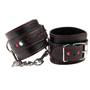 Set <span class=keywords><strong>de</strong></span> Bondage <span class=keywords><strong>de</strong></span> Cuero SM, Esposas, Collar <span class=keywords><strong>de</strong></span> Tracción con Decoración en Forma <span class=keywords><strong>de</strong></span> Corazón, Restricción para Adultos, Juguetes Sexuales para Entrenamiento <span class=keywords><strong>de</strong></span> Esclavos - Product Image 6