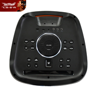 Haut-parleur audio portable actif sans fil Bluetooth professionnel puissant pour DJ, Hifi, OEM, PA, MP3, double 12 pouces, sur chariot