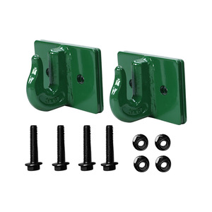 Gancho de acero para enganche de remolque de 3/8 pulgadas con juego de pernos para ensamblaje de placa base de gancho de remolque - Product Image 1