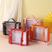 Boîte cadeau en acrylique transparente, boîte en plastique rectangulaire recyclable, impression personnalisée pour l'artisanat