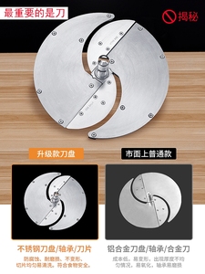 Rau Slicer Chopper khoai tây cắt máy xay sử dụng SUS 304 chất lượng cao-Chuối, dưa chuột và chanh lát siêu nhanh - Product Image 4