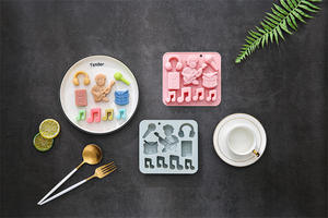 Musical instruments Nonstick Silicone Cake Molds Food-Grade Reusable Cute Silicone Magnetic <b>Chocolate</b>, Candy & Ice DIY Mold - Product Image 5