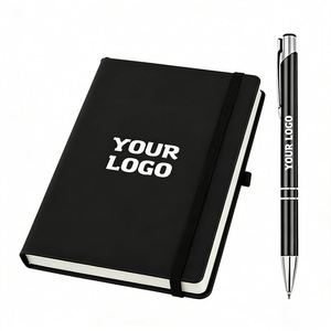 Wholesale Promo Gift A5 PU Leather Hardcover Journal Custom Logo Bulk <b>Notebooks</b> <b>Lined</b> Pages Premium Office Business Meeting - Product Image 1