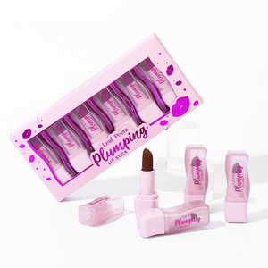 Set <span class=keywords><strong>de</strong></span> 6 <span class=keywords><strong>Labiales</strong></span> Sólidos OEM para Aumentar el Volumen <span class=keywords><strong>de</strong></span> <span class=keywords><strong>Labios</strong></span>, Hidratantes y <span class=keywords><strong>de</strong></span> Larga Duración, en Caja <span class=keywords><strong>de</strong></span> Regalo Rosa, Regalo Festivo para Chicas, 3.5g*6 - Product Image 1