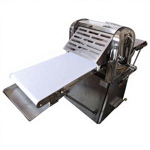 Machine automatique à aplatir <span class=keywords><strong>la</strong></span> pâte à croissants et à pizza, rouleau électrique pour presser <span class=keywords><strong>la</strong></span> pâte à pain, pour <span class=keywords><strong>pâtisserie</strong></span> croustillante avec convoyeur - Product Image 6