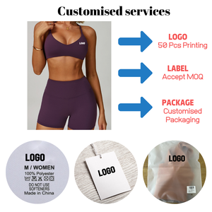<span class=keywords><strong>Reggiseno</strong></span> con <span class=keywords><strong>fascia</strong></span> di supporto nascosta per allenamento con cinturino con cinturino incrociato ad alto supporto per donna Top Yoga aperto e asciutto per la corsa - Product Image 2