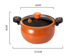 Marmite à pression LOVFE avec revêtement antiadhésif et écologique en pierre Maifan pour cuisinière à gaz - Product Image 5
