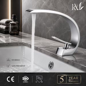 Robinet de lavabo architectural en acier inoxydable SUS304, sans plomb, pour hôtels de luxe et projets haut de gamme - Product Image 1