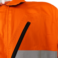 Combinaison de travail 100% coton ignifuge, résistante aux flammes, antistatique, protection contre les arcs électriques