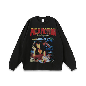 Direkt bedrucktes, hochwertiges, gewaschenes, gealtertes Kurzarm-T-Shirt, amerikanische Retro-<span class=keywords><strong>Streetwear</strong></span>-Marke für Herren, lässiges, lockeres Retro-T-Shirt - Product Image 2