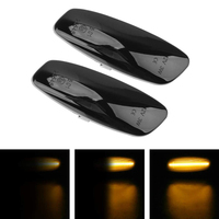 2 feux de position latéraux LED 12V à clignotants dynamiques pour Peugeot 207 308 3008 5008 RCZ Partner pour Citroën