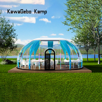 Dôme de glamping transparent en polycarbonate PC préfabriqué de grande taille ovale personnalisé Kawagebo Kamp